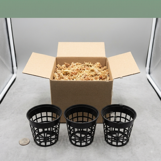 Three 3 Inch Net Pots with New Zealand Sphagnum Moss – Carnivorous Plant Supplies
